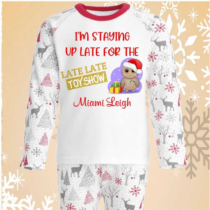 Personalised Toy Show pjs Owl