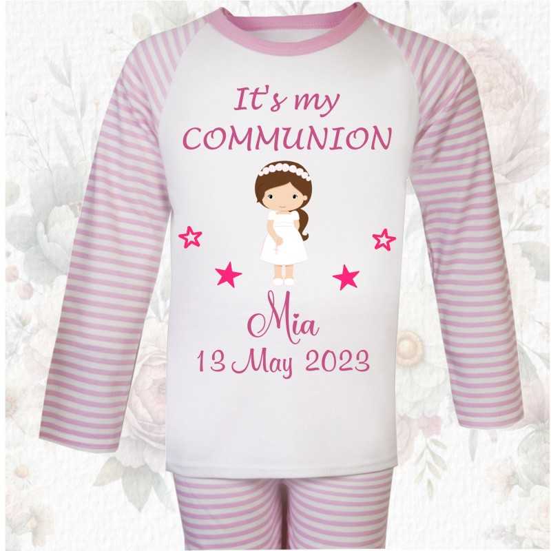 Personalised Communion Pjs 'My...