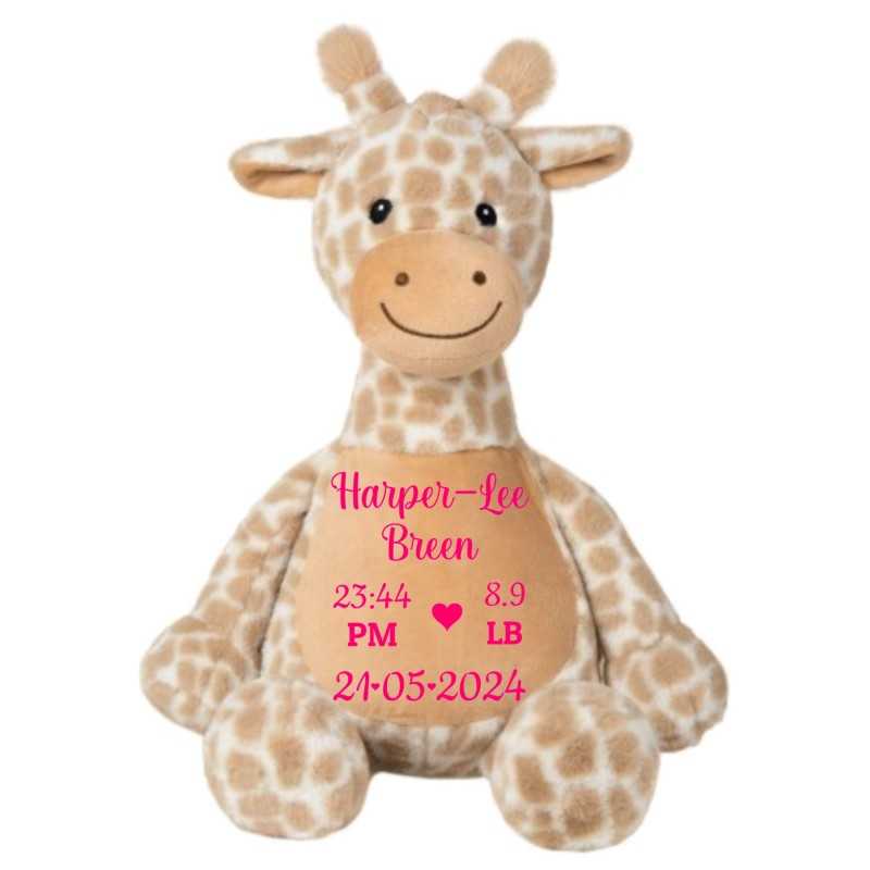 Personalised Soft Toy Birth details...