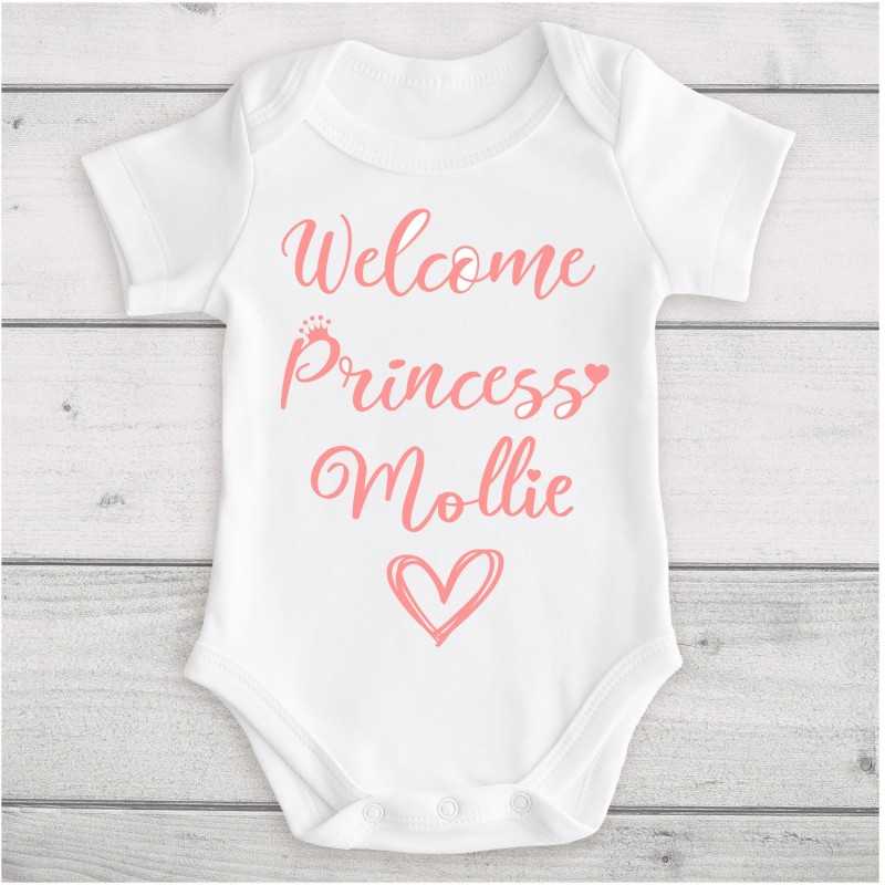 Personalised Baby Vest Welcome