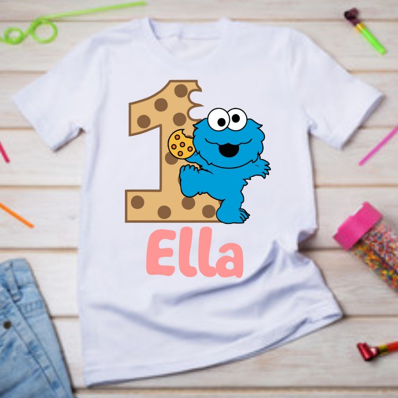 Personalised Birthday T-shirt Cookie...