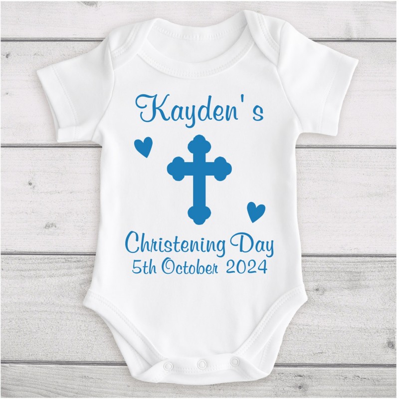 Personalised Christening Baby Vest...