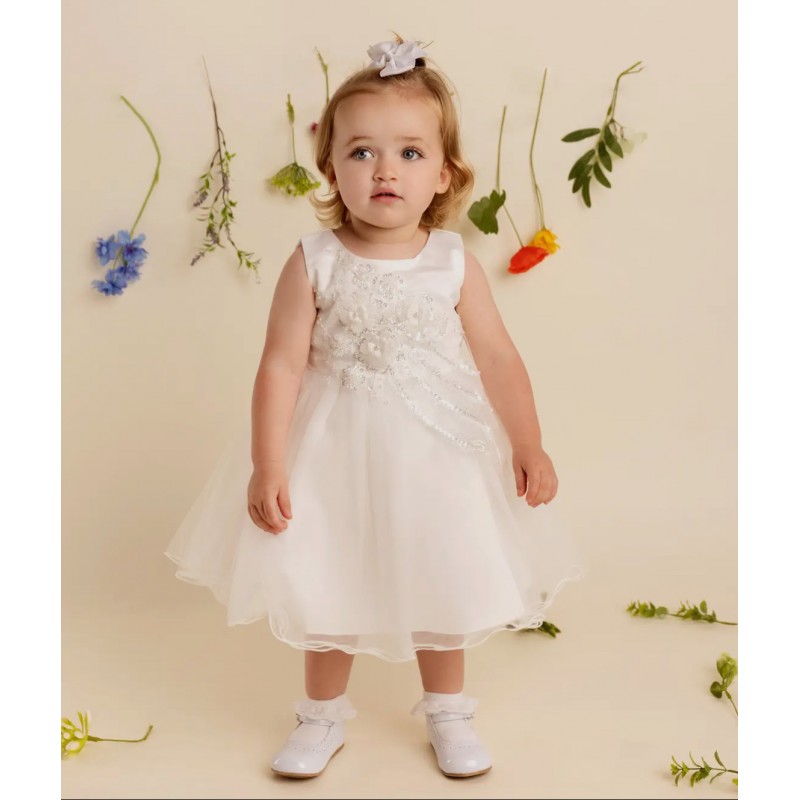 Nikki Baby Girls Ivory Dress