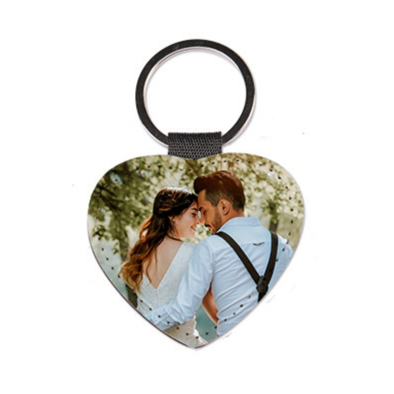 Personalised Photo LEATHER KEY RING –...