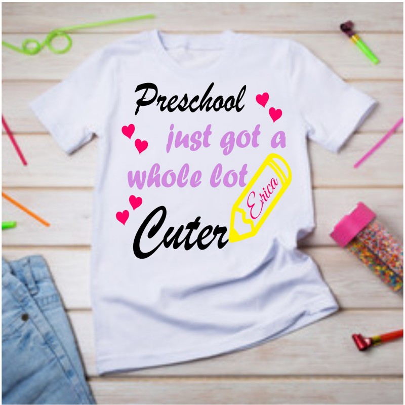 Personalised T-shirt Preschool Cuter