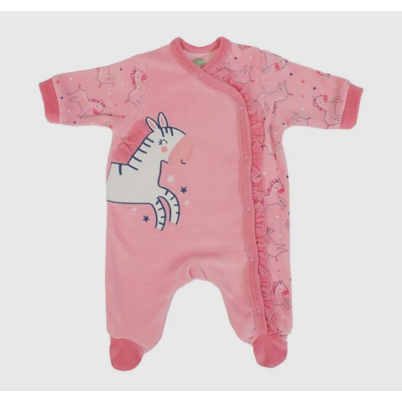 Organic Babygrow pink