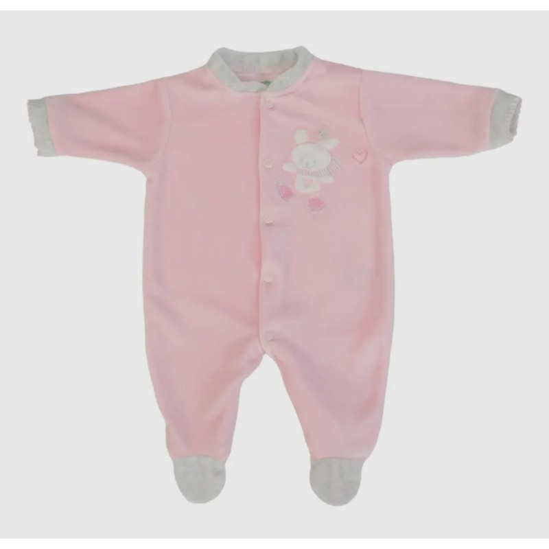 Babygrow pink/grey