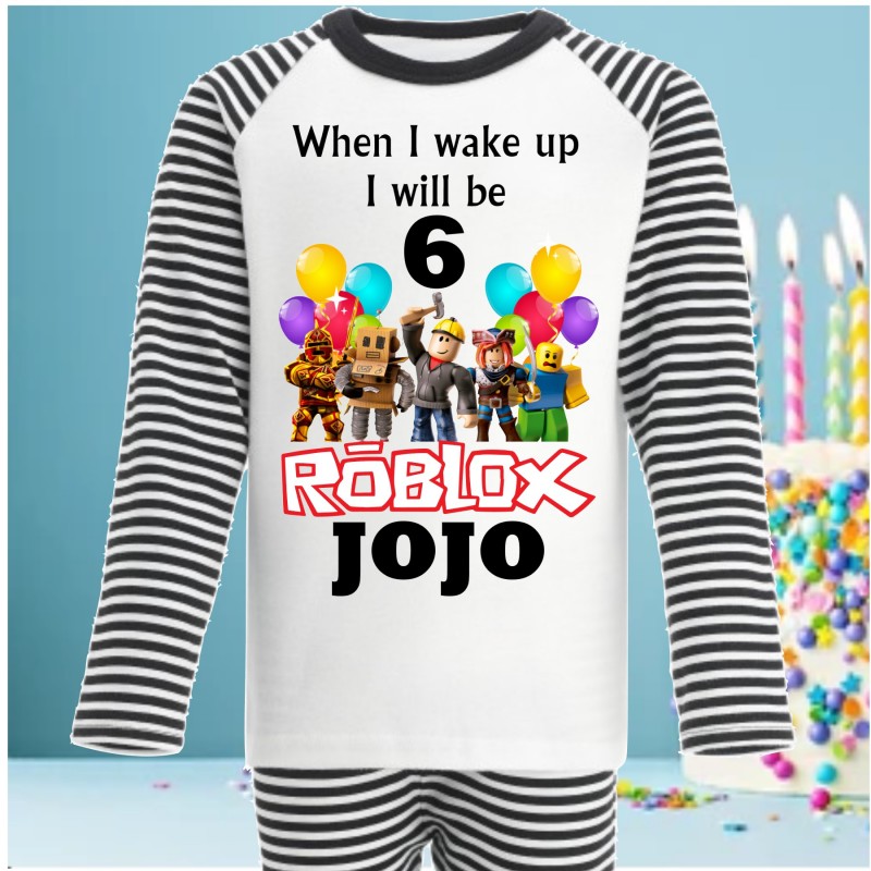 Personalised Birthday Pjs Roblox