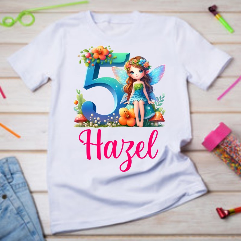 Personalised Birthday T-shirt Fairy