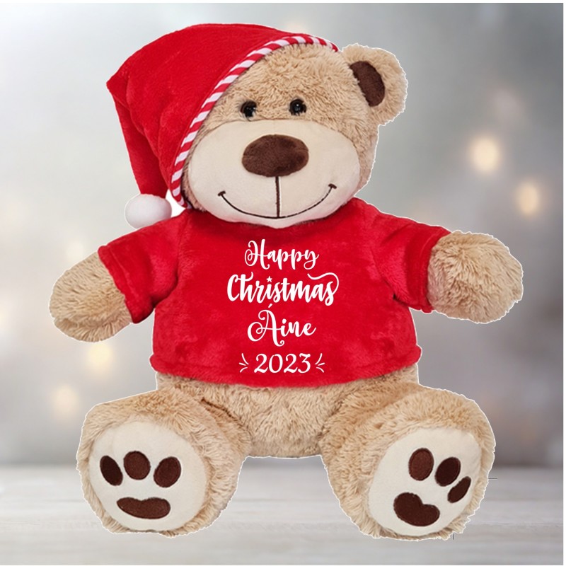 Personalised Paws Bear With Red...