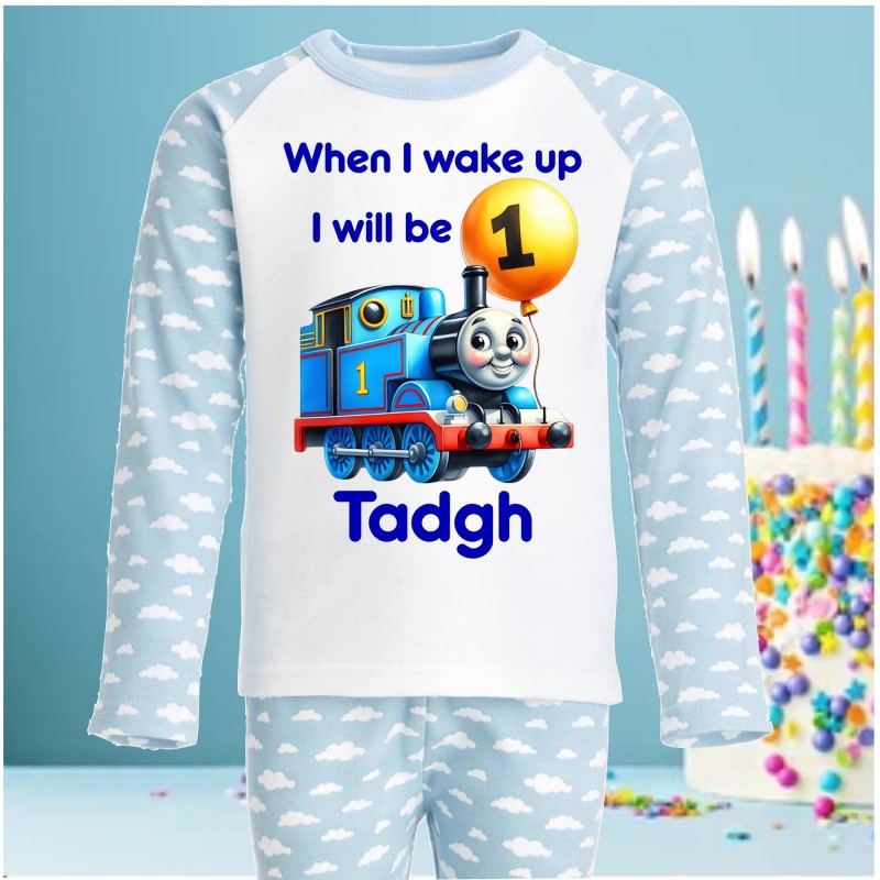 Personalised Birthday Pjs Thomas