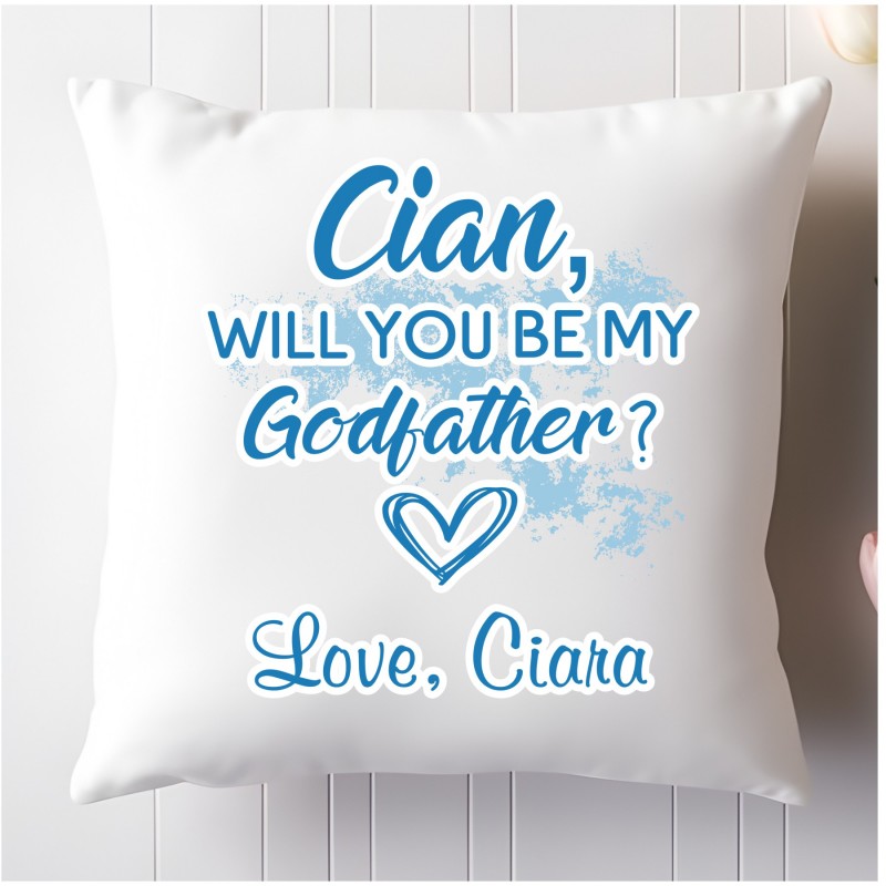 Personalised Cushion 'Will you be my...