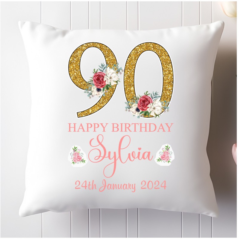 Personalised Cushion 'Happy Birthday'...