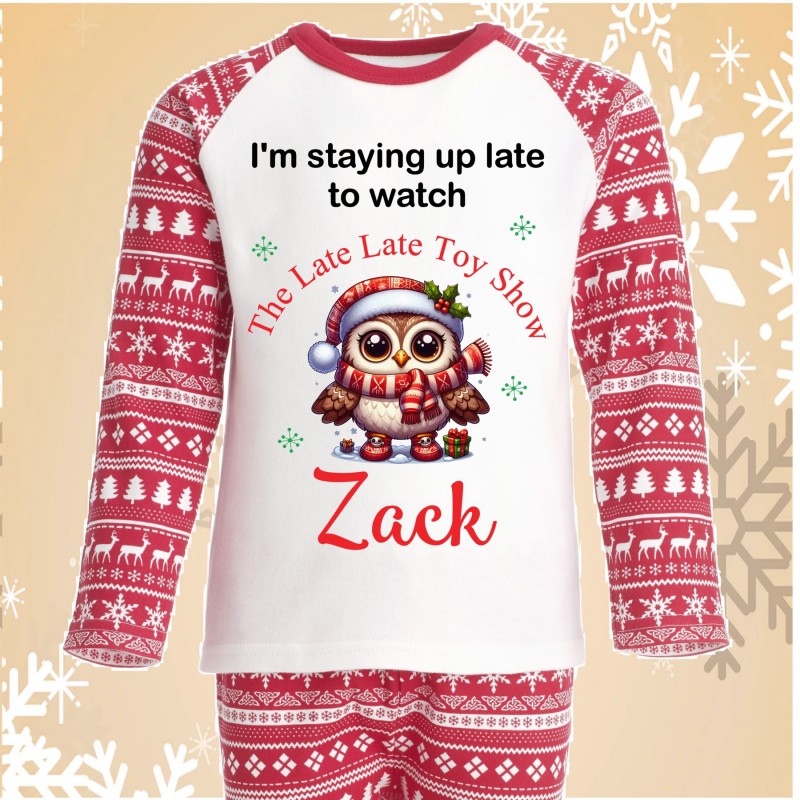 Personalised Late Late Toy Show Pjs