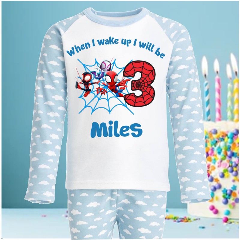 Personalised Birthday Pjs Spidey and...