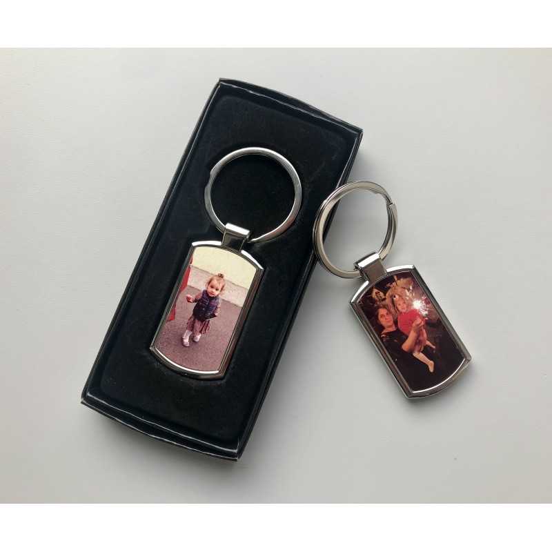 Photo Keyring - curved rectangle