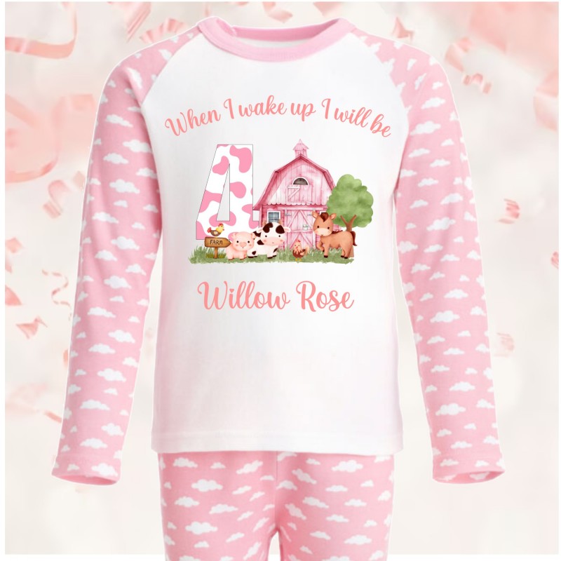 Personalised Birthday Pjs Farm