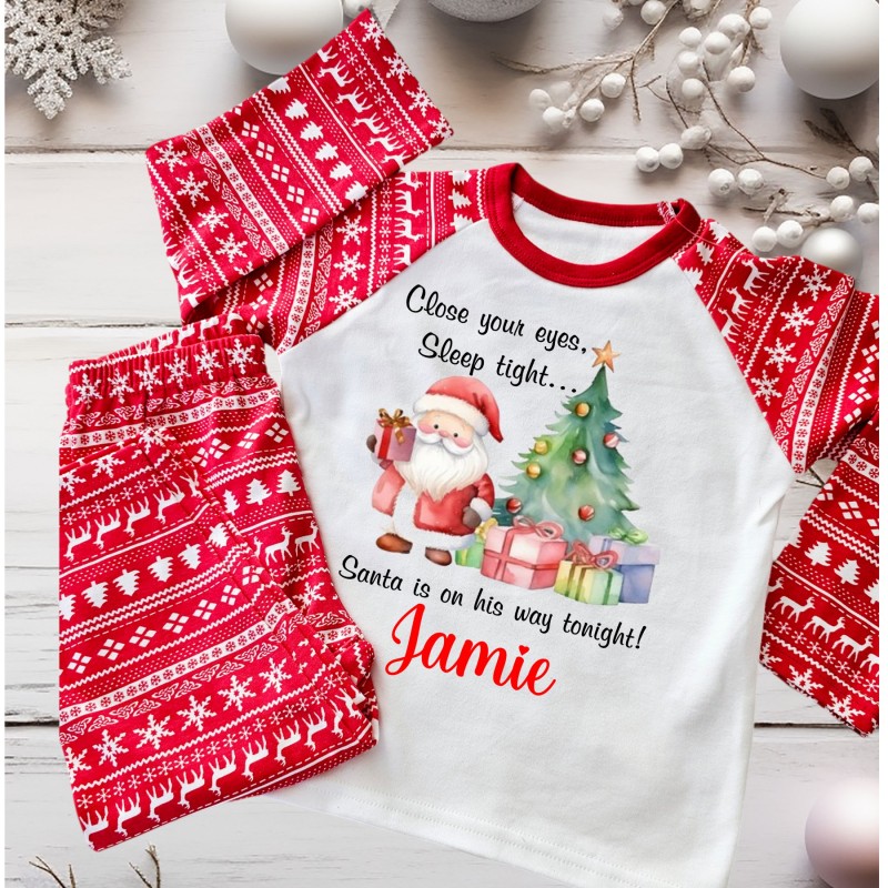 Personalised Christmas Pyjamas Sleep...