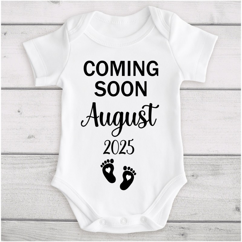 Personalised Baby Vest Announcement