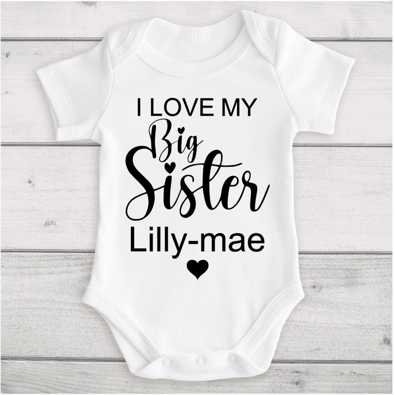 Personalised Baby Vest - Big Sister