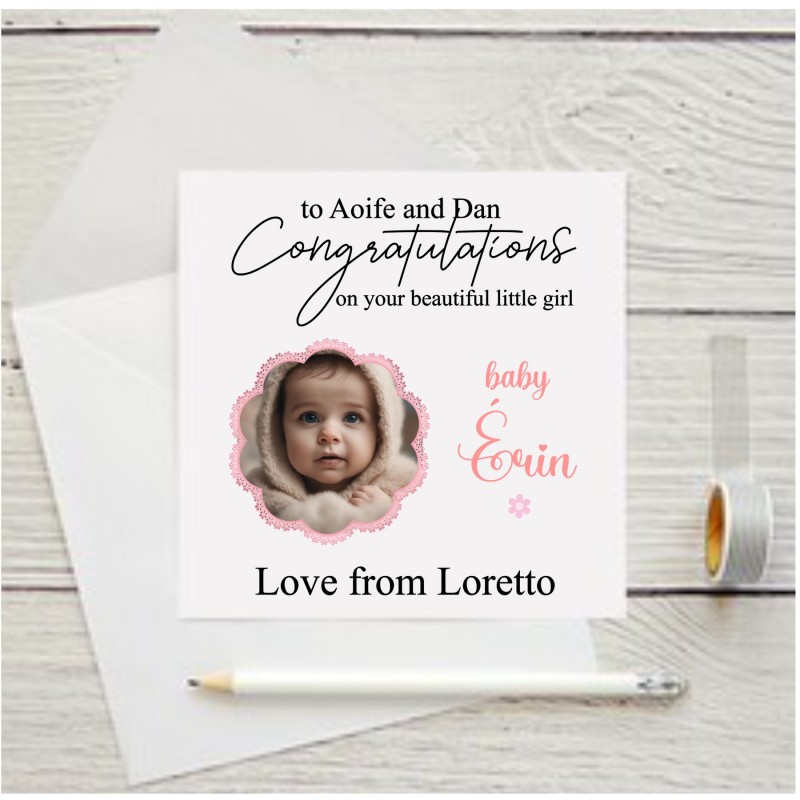 Personalised New Baby Card