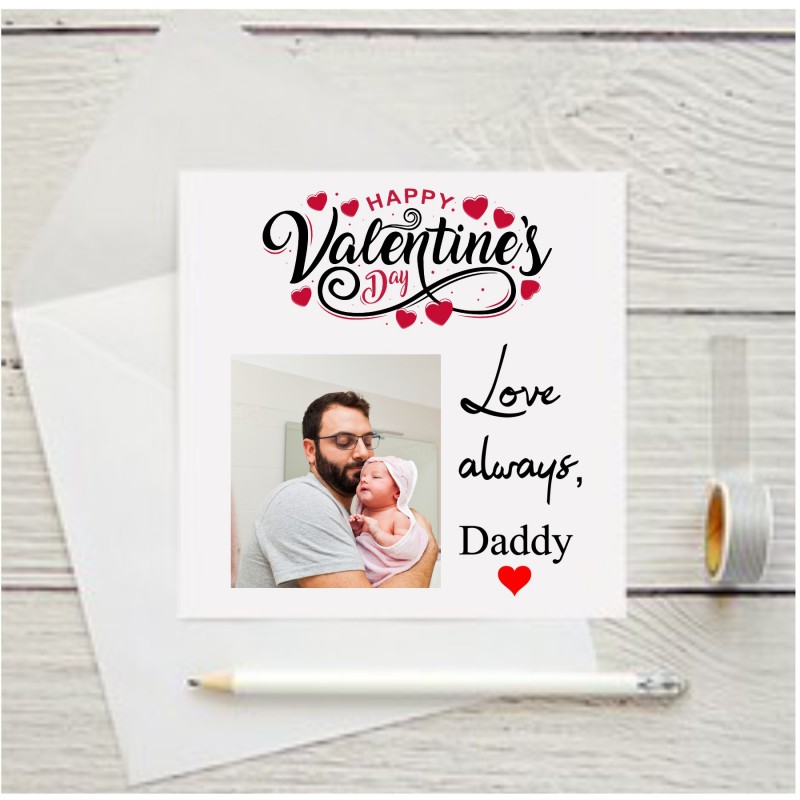 Personalised Valentine's Day photo card