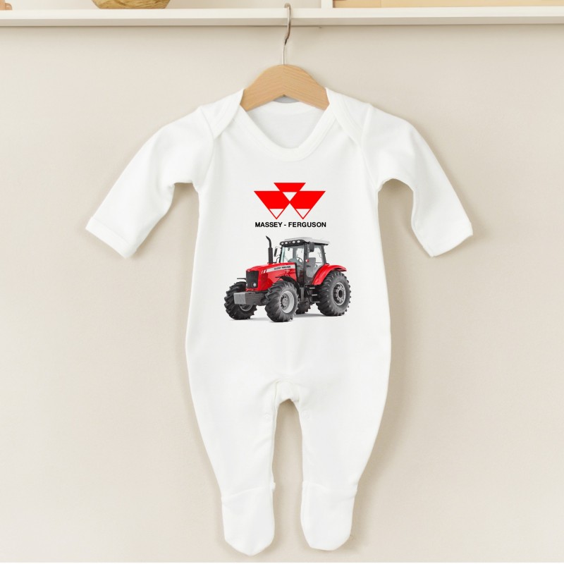 Personalised Baby Grow Tractor