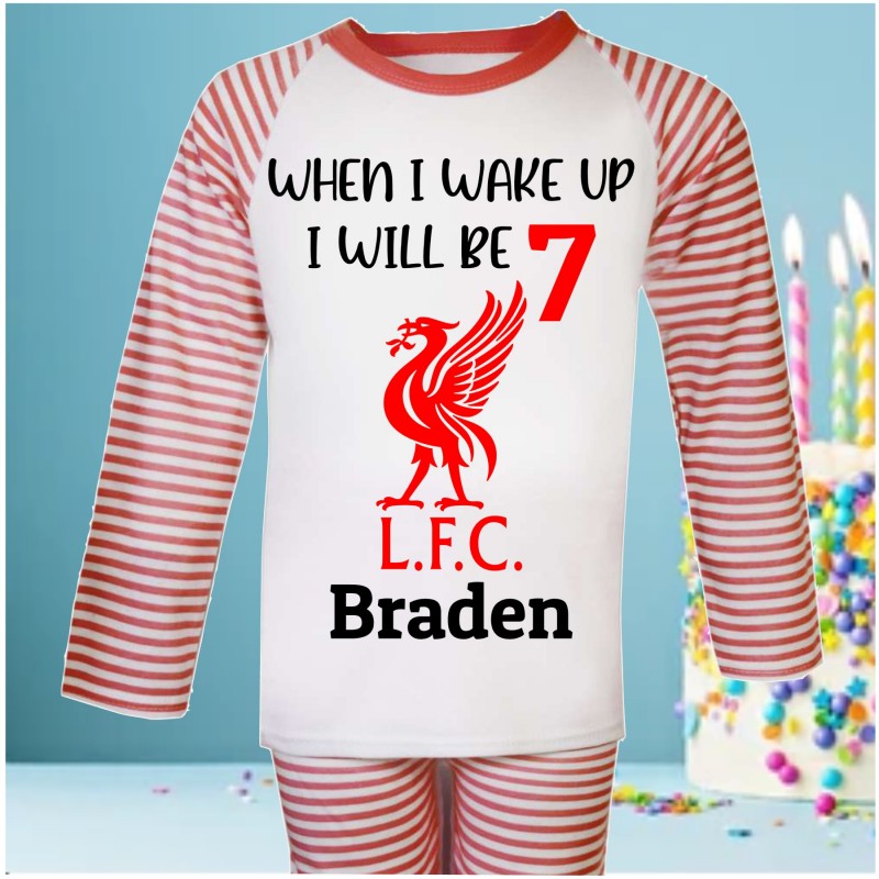 Personalised Birthday Pjs Liverpool