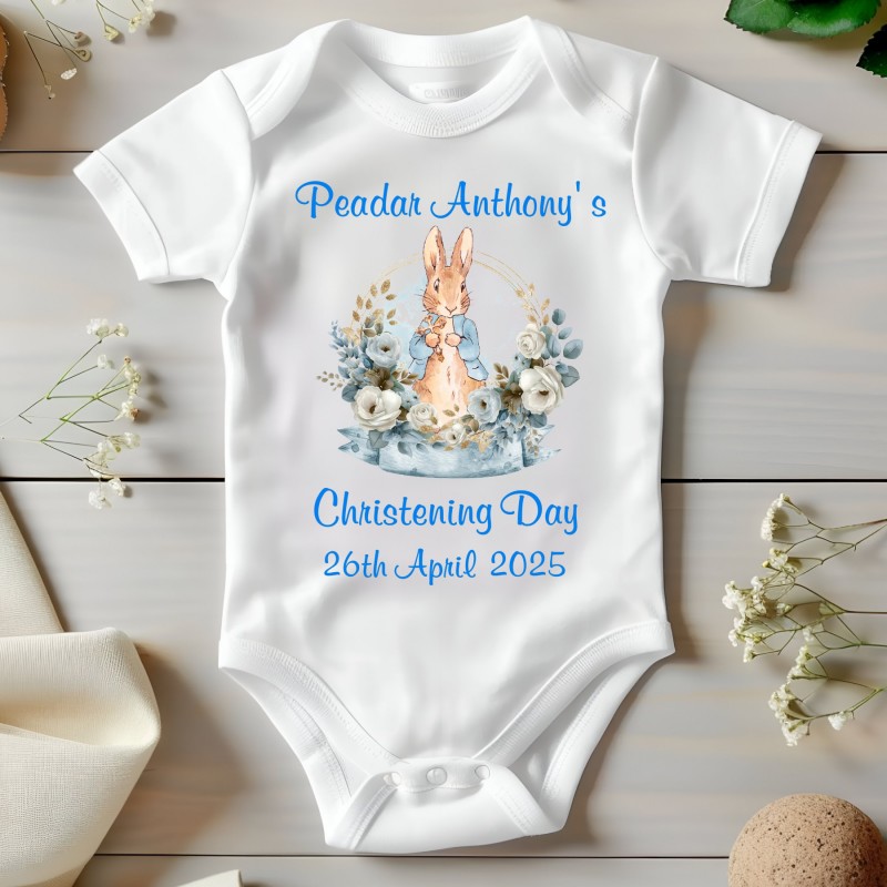 Personalised Christening Baby Vest...