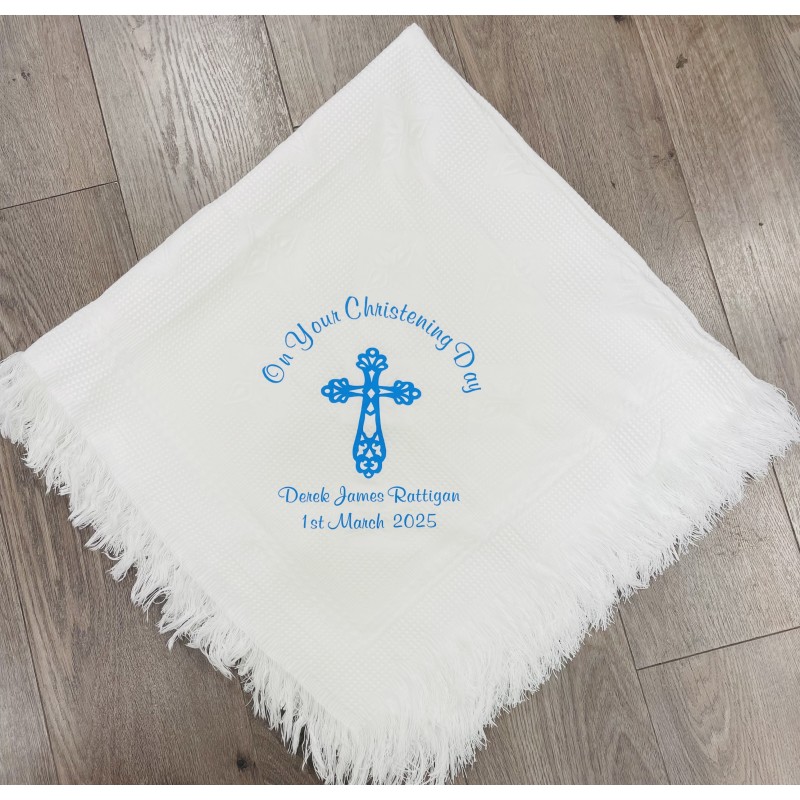 Personalised Christening Shawl