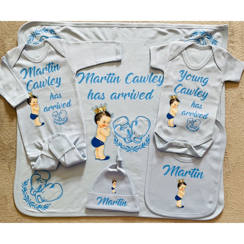 Personalised Prince baby set