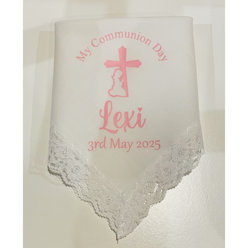 Personalised Communion Handkerchief