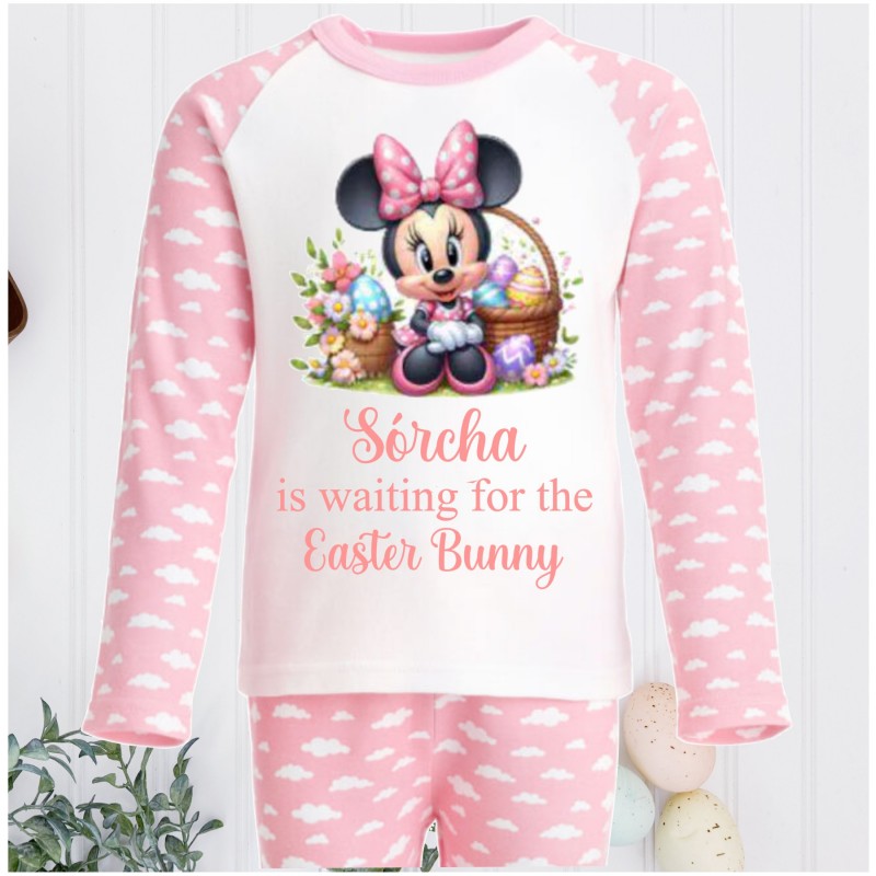 Personalised Easter Pyjamas Minnie Mouse